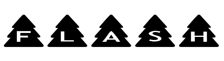 AlphaShapes xmas trees  Free Fonts Download