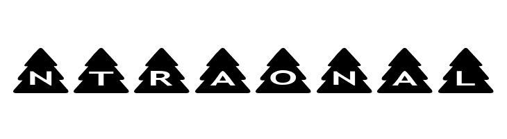 AlphaShapes xmas trees  Free Fonts Download