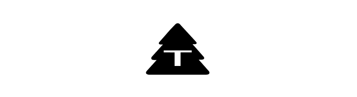 AlphaShapes xmas trees  Free Fonts Download
