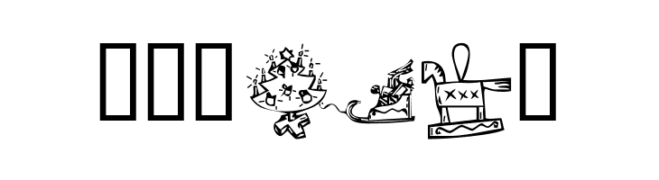 KR Christmas 2002 Dings 2  Free Fonts Download