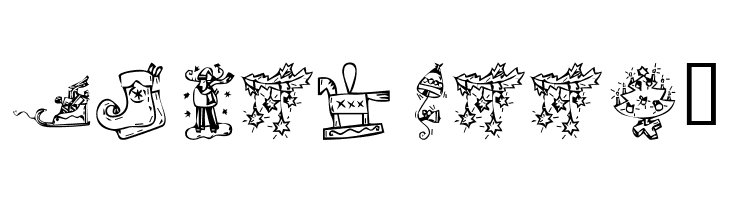 KR Christmas 2002 Dings 2  Free Fonts Download