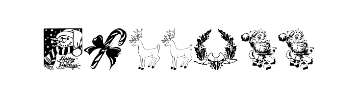 Xmas Clipart 2  Free Fonts Download