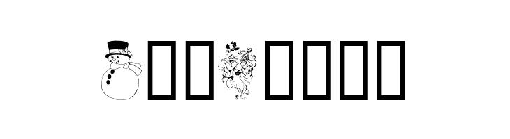 Xmas Clipart 2  Free Fonts Download