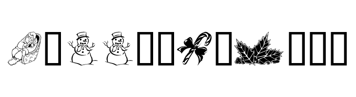 Xmas Clipart 2  Free Fonts Download