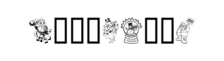 Xmas Clipart 2  Free Fonts Download