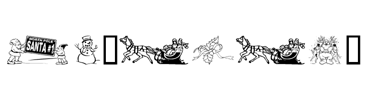 Xmas Clipart 2  Free Fonts Download