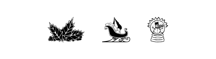 Xmas Clipart 2  Free Fonts Download