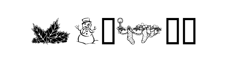 Xmas Clipart 2  Free Fonts Download