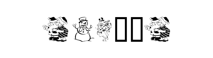 Xmas Clipart 2  Free Fonts Download