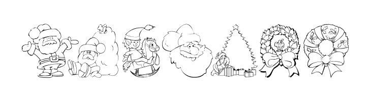 KR Christmas Color Me  Free Fonts Download