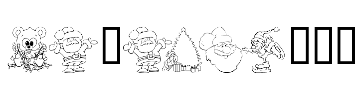 KR Christmas Color Me  Free Fonts Download