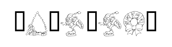 KR Christmas Color Me  Free Fonts Download