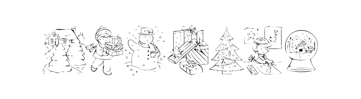 KR Color Me Christmas 2002  Free Fonts Download