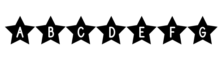 DJB Shape Up Stars  Free Fonts Download