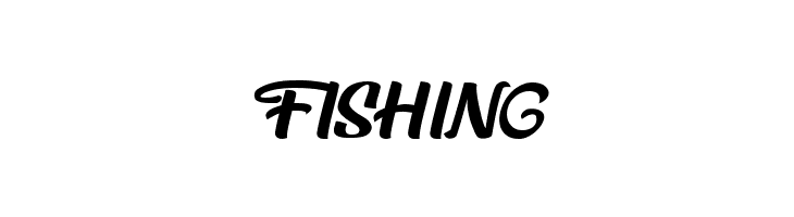 FISHING Salsa Parrilla Personal Use Regular Font