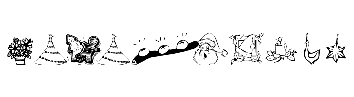 KR Christmas Dings 2004 Two  Free Fonts Download
