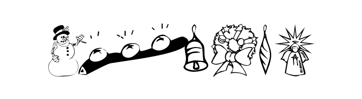 KR Christmas Dings 2004 Two  Free Fonts Download