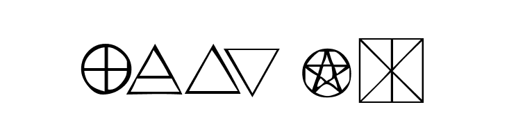 KR Wiccan Symbols  Free Fonts Download