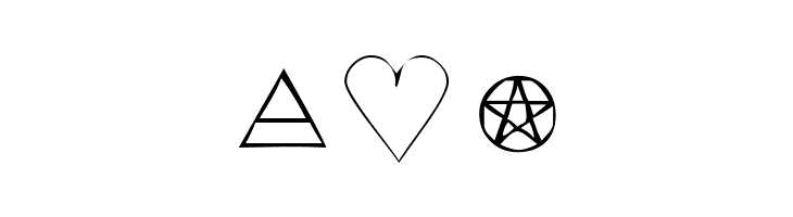 KR Wiccan Symbols  Free Fonts Download