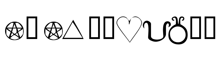 KR Wiccan Symbols  Free Fonts Download