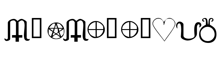 KR Wiccan Symbols  Free Fonts Download