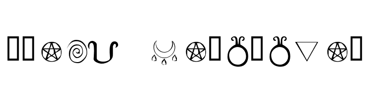 KR Wiccan Symbols  Free Fonts Download