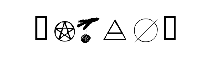 KR Wiccan Symbols  Free Fonts Download