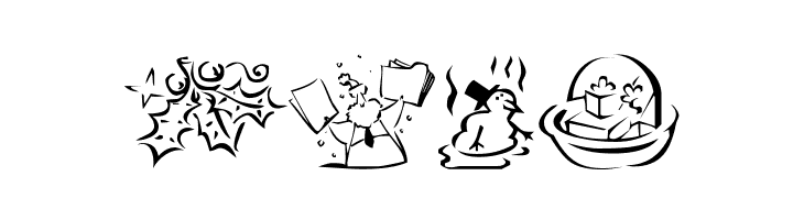 KR Christmas Dings 2004 Five  Free Fonts Download