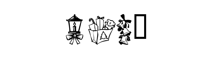 KR Christmas Dings 2004 Three  Free Fonts Download