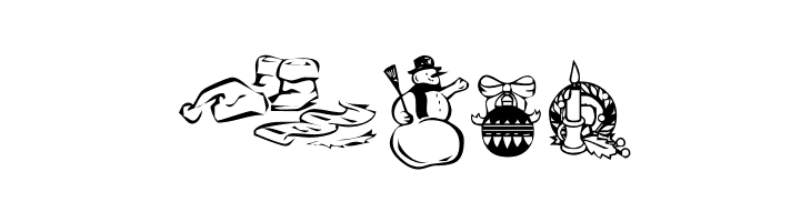 KR Christmas Dings 2004 Three  Free Fonts Download