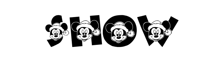 Mickey's Merry Christmas  Free Fonts Download
