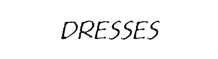 DRESSES Film Cryptic Oblique Font