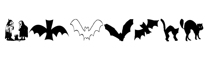AEZ halloween dingbats  Free Fonts Download