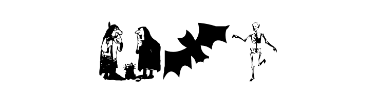 AEZ halloween dingbats  Free Fonts Download