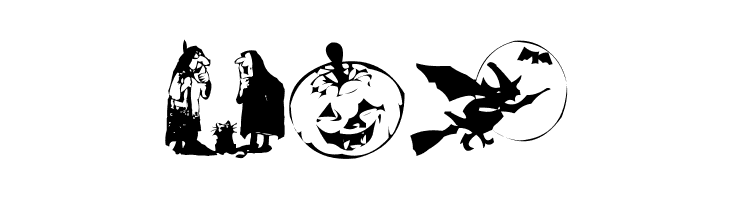 AEZ halloween dingbats  Free Fonts Download