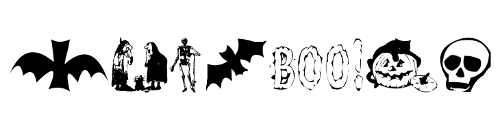 AEZ halloween dingbats  Free Fonts Download
