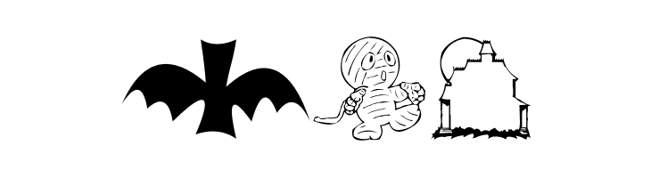 AEZ halloween dingbats  Free Fonts Download