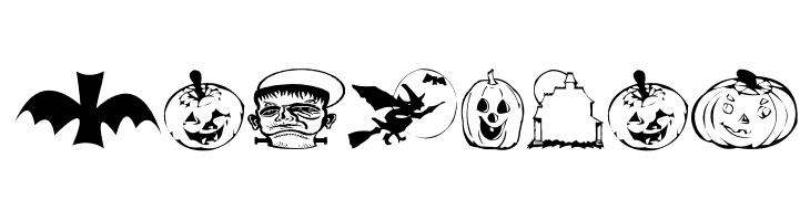 AEZ halloween dingbats  Free Fonts Download