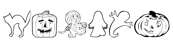 AEZ halloween dingbats  Free Fonts Download