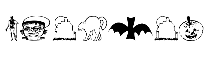AEZ halloween dingbats  Free Fonts Download