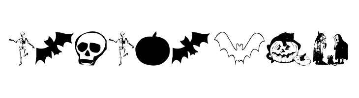 AEZ halloween dingbats  Free Fonts Download