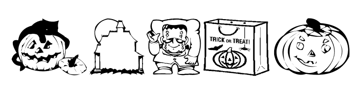 AEZ halloween dingbats  Free Fonts Download