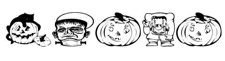 AEZ halloween dingbats  Free Fonts Download