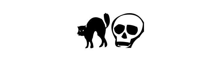 AEZ halloween dingbats  Free Fonts Download