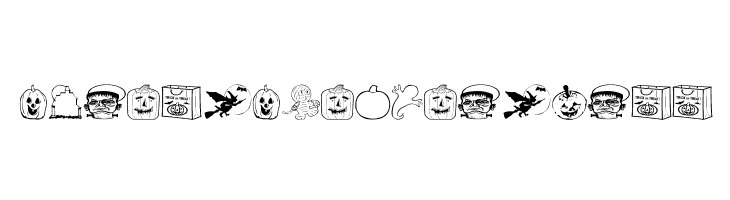 AEZ halloween dingbats  Free Fonts Download