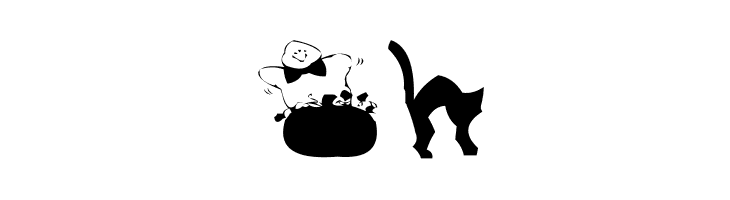 AEZ halloween dingbats  Free Fonts Download