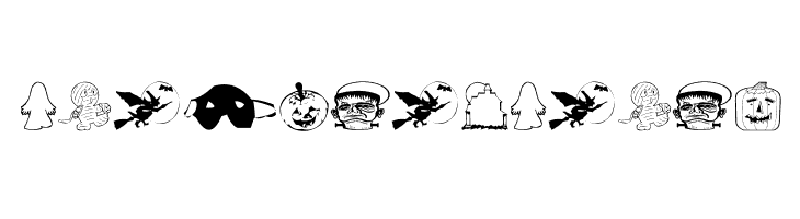 AEZ halloween dingbats  Free Fonts Download