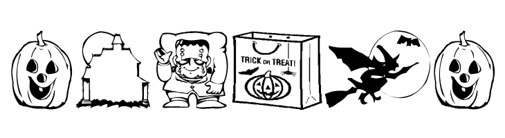 AEZ halloween dingbats  Free Fonts Download