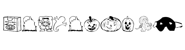 AEZ halloween dingbats  Free Fonts Download