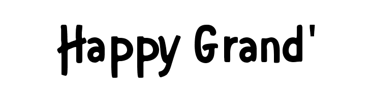 Happy%2BGrand%2527 Patahola Font